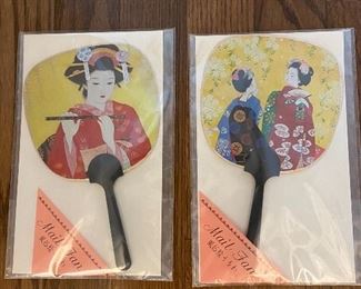 Hand painted fans