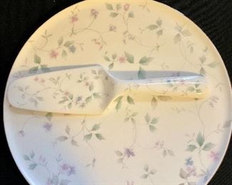 Mikasa cake plate and server