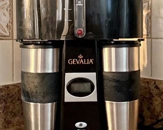 Gevalia coffee maker with two cups
