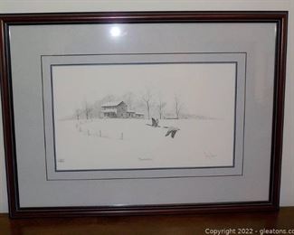 Black and White Limited Edition Print by Louis Jones Snowhill