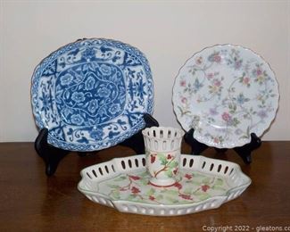 Four Andrea by Sadek Porcelain Dishes