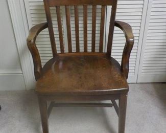 Sturdy Vintage Oak Chair