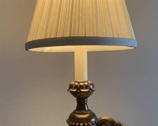 Vintage Candlestick Style Gold Guilded Table Lamp