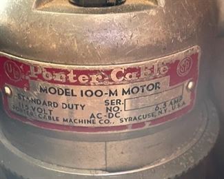 Porter - Cable Model 100 M Motor 