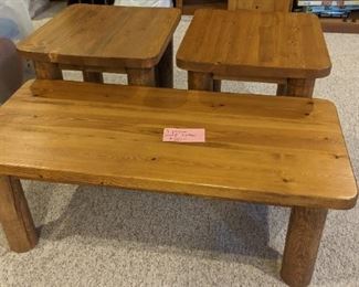 $20 - three piece wood tables