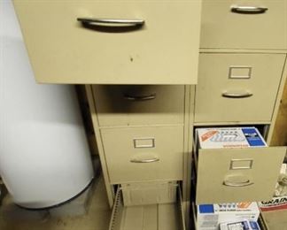metal file cabinets-$50.00 each-bulbs in drawers priced seperatly