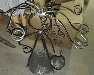 metal angel wine holder-$150.00