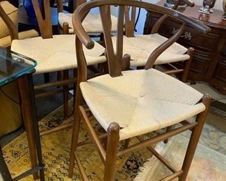 BARREL BAR STOOLS (4)