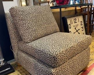 LEOPARD UPHOLSTERED CHAIR