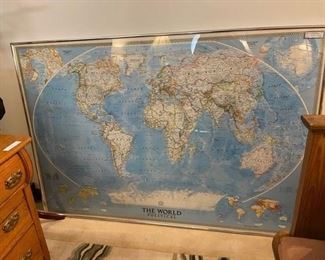 WORLD MAP 70" X 48"
