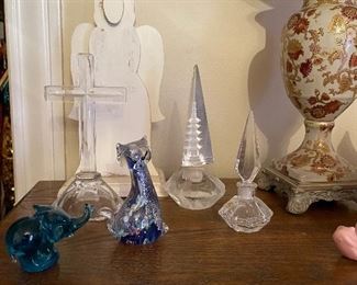 Crystal perfume bottles 