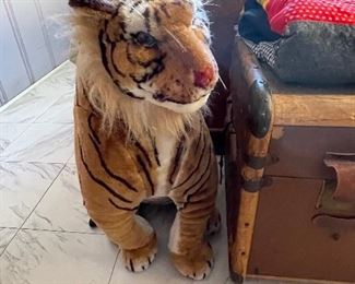 Large stuffed tiger