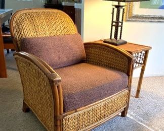 Bamboo and Ratan Chair Front
