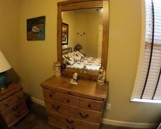 Rustic Dresser with Mirror