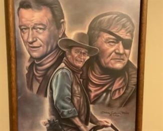 John Wayne Framed Picture
