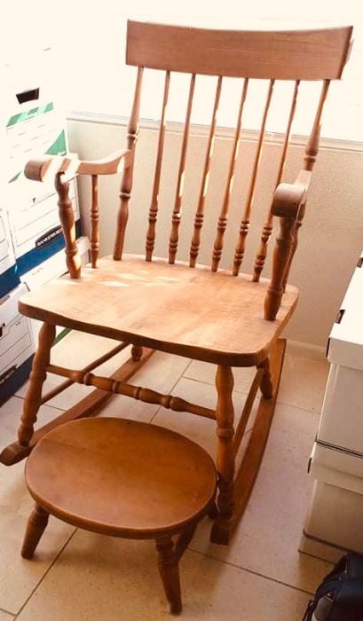 Rocking Chair is $75: 20" wide.