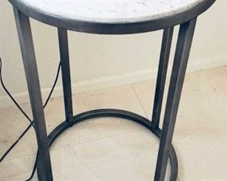 Cylindrical End Table is $20: 16" wide & long, 2' tall.