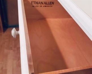 Ethan Allen Light Dresser is $225: 51" long, 18" deep, 46" tall.