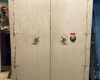 Vintage Safe-Cabinet Laboratory Floor Safe