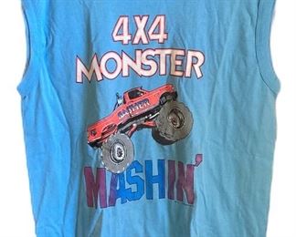 Vintage Monster Truck Sleeveless T Shirt