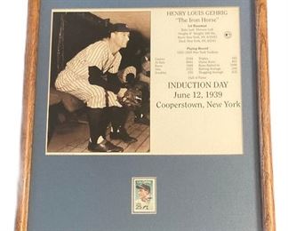 Lou Gehrig Photo Stamp