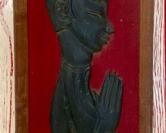 Vintage Wooden Wall Plaque (Philippines)