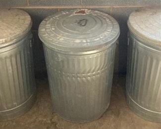 Galvanized Waste Cans
