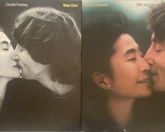 (2) Vintage John Lennon - Yoko Ono "Double Fantasy" And "Milk And Honey"
