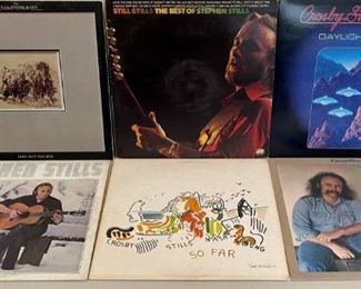 (6) Crosby, Still, Nash, And Young Assorted Artist Albums - So Far, Whistling Down The Wire, Daylight Again
