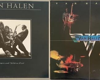 Van Halen Self Titled 1978 And Woman And Children First With 36 Inch Poster (36h X 24w)