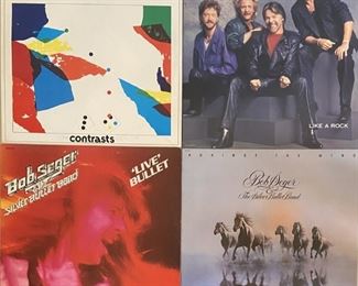(4) Bob Seger Like A Rock, Against The Wind, Seven, And Live Bullet