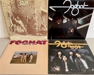 (4) Foghat Albums - Stone Blue 1978, Night Shift 1976, Rock And Roll Outlaws 1974, And Self Titled 1972