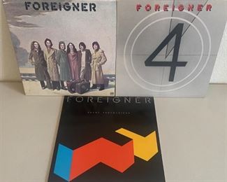 (3) Foreigner Albums - Self Titled, 4, And Agent Provocateur