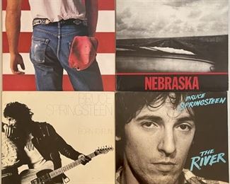 (4) Bruce Springsteen Albums - Born In The U.S.A, Born To Run, The River 1980, Nebraska