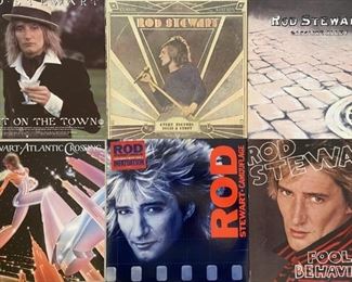 (6) Rod Stewart Vintage Albums - Gasoline Alley, Infatuation, Foolish Behavior, Night On The Town, And More