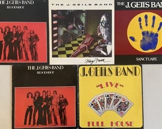 (5) J.Geils Band Albums - Sanctuary, (2) Blood Shot, Freeze Frame, And Full House