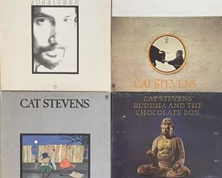 (4) Cat Stevens Albums - Catch Bowl At Four, Foreigner, Buddha And The Chocolate, Teaser And The Firecat