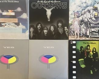 (6) Vintage Albums - (2) Outlaws, (3) Yes, And The Moving Blues