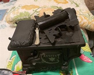 Antique toy metal stove