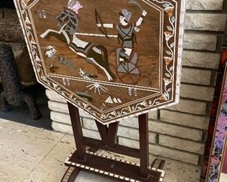 Inlaid ivory table