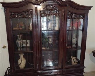 Asian inspired curio cabinet
