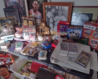 Baseball and football cards all vintage