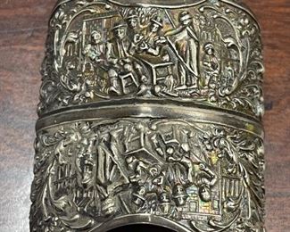 Antique Russian Silver Cuff Bracelet