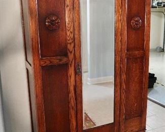 $350.00 - Beautiful English Style Wardrobe - Dimensions are 40" L x 17" D x 76" H