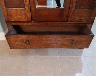 $350.00 - Beautiful English Style Wardrobe - Dimensions are 40" L x 17" D x 76" H