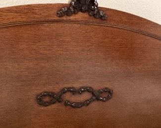 $250.00 - Beautiful Antique Full Bed (includes mattress set) - Headboard Dimensions are  60" W x 35" H