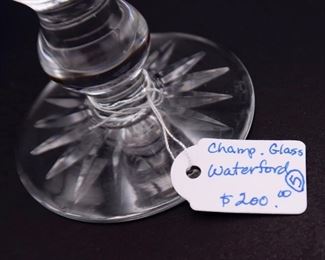 $200.00 - Waterford 6" Champagne Flutes -12 Glasses