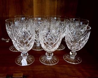 $225.00 - 11 Waterford, 5-1/4 Claret Wine Glasses 