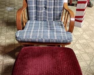 Glider Rocking Chair and Ottoman