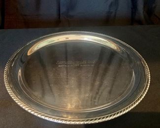 #1359A. 12” Gorham silver plate tray, engraved $10